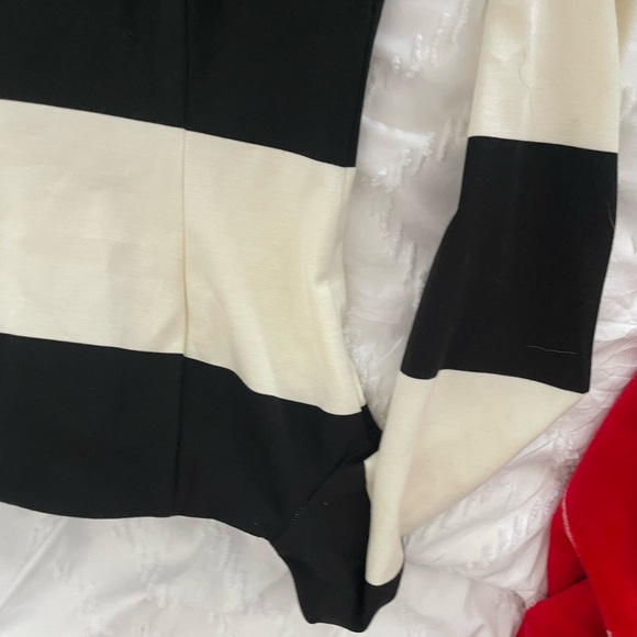 NICHOLAS Monochrome Striped Dress - Picture 7 of 13